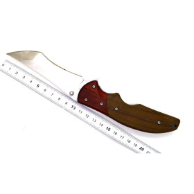 Color wood handle folding knife UD17039